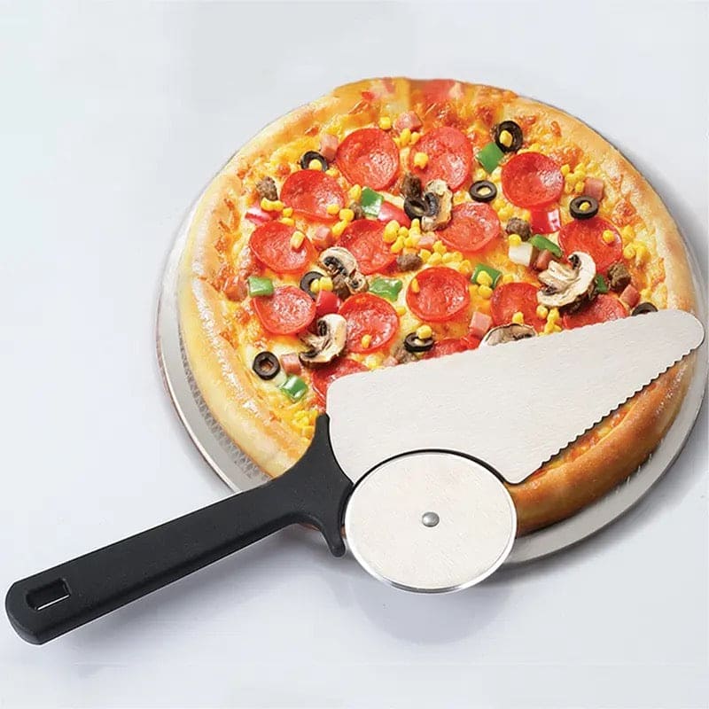 2 In 1 Cake Pizza Cutter, Multifunction Roller Pizza Spatula Cake Spatula, Pizza Cutter Wheel for Cake Pizza Pies Kitchen, Cake Bread Round Knife, Stainless Steel Cake Pie Pizza Server Slicer 2 In 1 Cake Pizza Cutter, Multifunction Roller Pizza Spatula Cake Spatula, Pizza Cutter Wheel for Cake Pizza Pies Kitchen, Cake Bread Round Knife, Stainless Steel Cake Pie Pizza Server Slicer